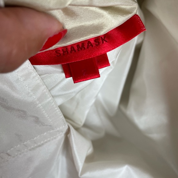 Shamask silk jacket pockets cardigan 2 M gold - Picture 3 of 6